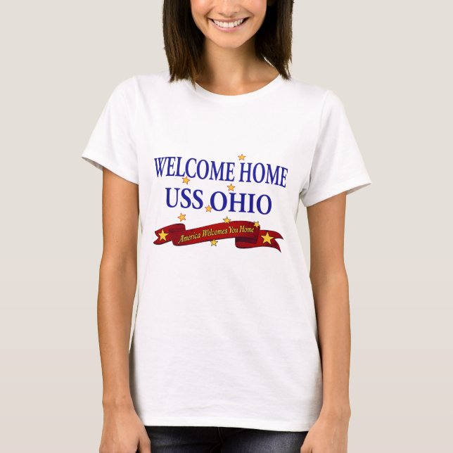 Welcome Home USS Ohio T-Shirt (Front)