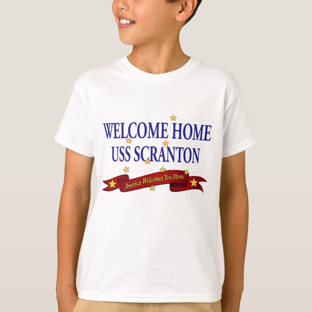 Welcome Home USS Scranton T-Shirt (Front)