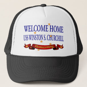 Welcome Home USS Winston S. Churchill Trucker Hat