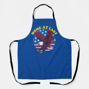 Welcome Home Veteran Patriotic Eagle Apron