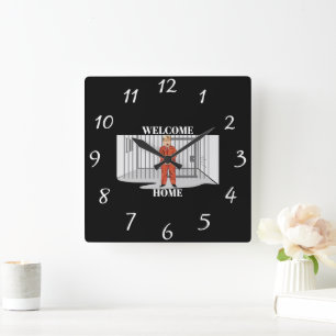 Welcome Home Wall Clock