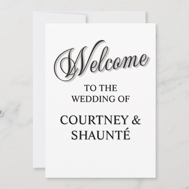 Welcome Invitation (Front)