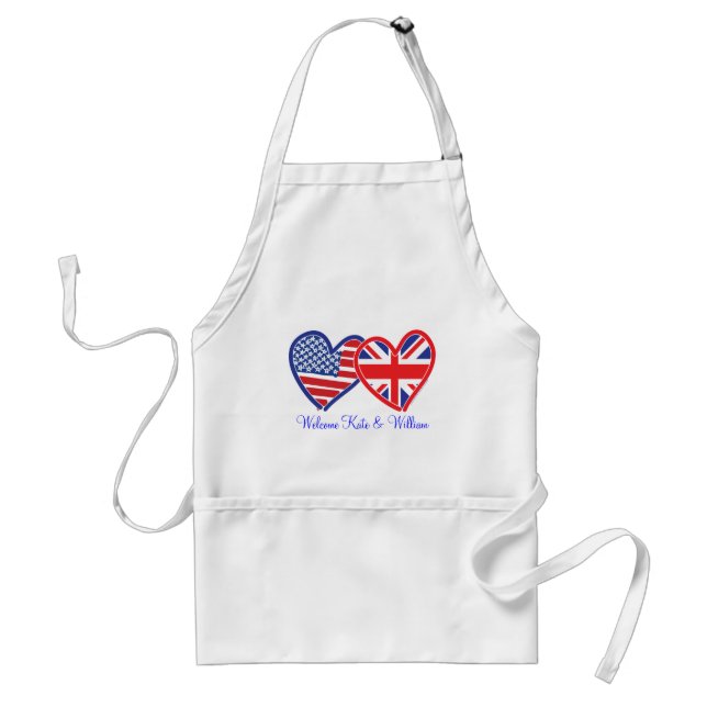 Welcome Kate & William/ Royal Wedding Standard Apron (Front)