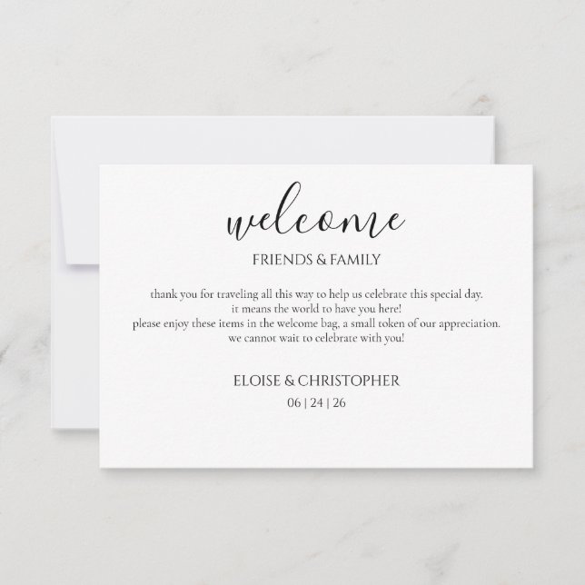 Welcome Kit Card (Front)