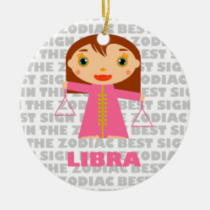 Welcome Libra Zodiac Baby! Ceramic Ornament