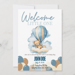 Welcome little one baby shower invitation