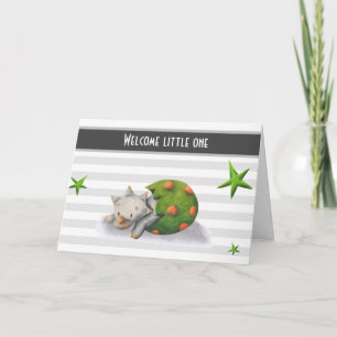 Welcome Little One Dinosaur New Baby  Card