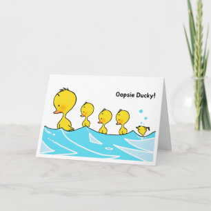 Welcome Little One – Oopsie Ducky Card