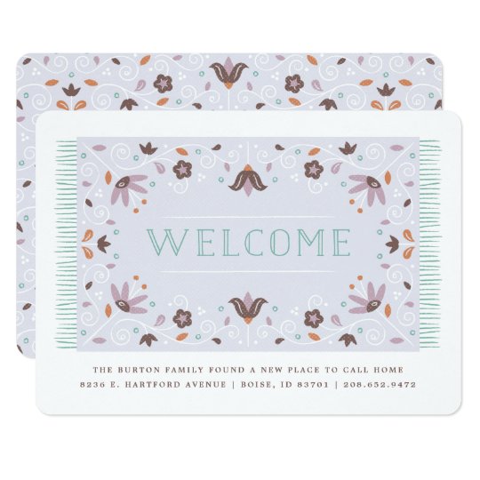 Welcome Mat Moving Announcement - Chocolate