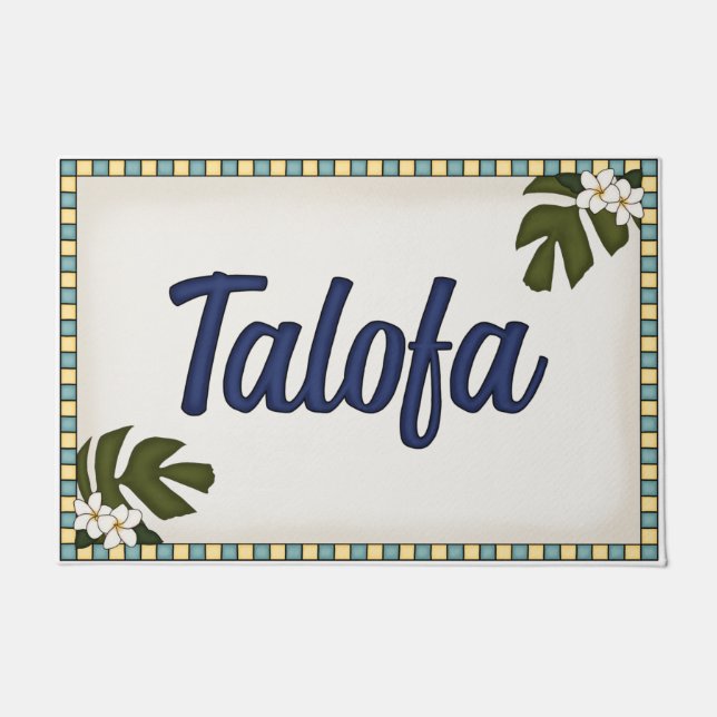 Welcome Mat ~ Talofa ~ Samoan (Front)