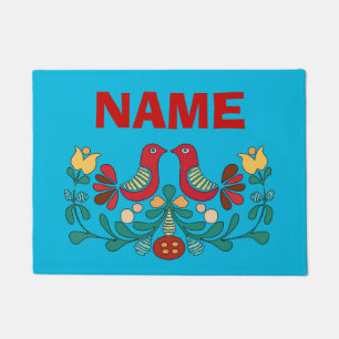 Welcome Mat, Welcome Birds. Add Name Doormat