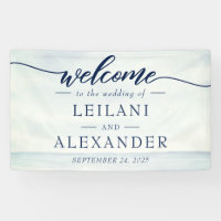 Welcome Nautical Ocean Watercolor Wedding 