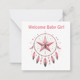 Welcome New Baby Girl Card