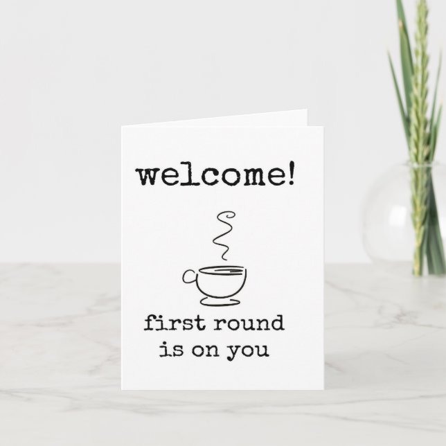 Welcome New Employee Card (Front)