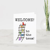 Welcome New Employee, Team Card