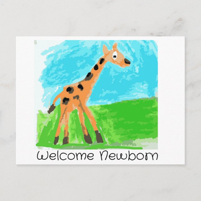 Welcome Newborn Postcard (Front)
