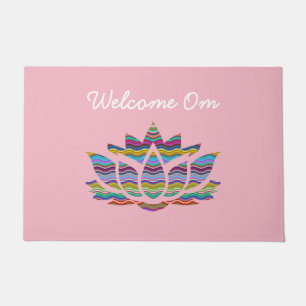 Welcome Om Pink Welcome Mat