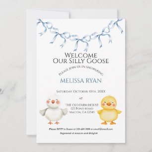 Welcome our little goose  invitation