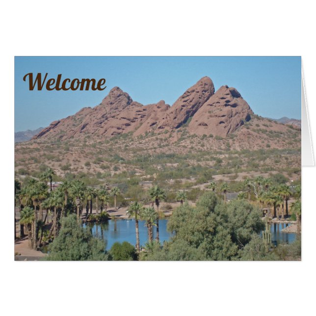 Welcome Phoenix Arizona Red Rock Photo House Guest (Front Horizontal)