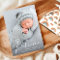 Welcome Photo White Script Birth