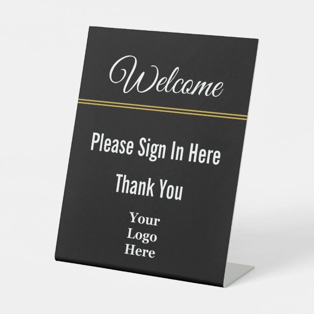 Welcome Please Sign In Here Thank You Your Logo (Front)