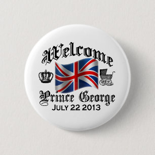 Welcome Prince George July 22 2 Inch Round Button