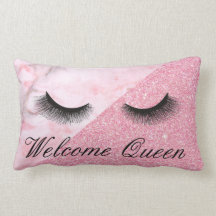 Welcome Queen, Stylist, Salon, Throw Pillow