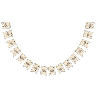 Welcome Ramadan, Arabic calligraphy Bunting Flags