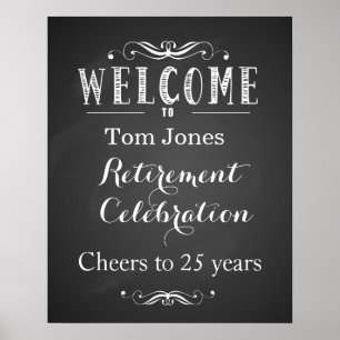 Welcome retirement  party sign