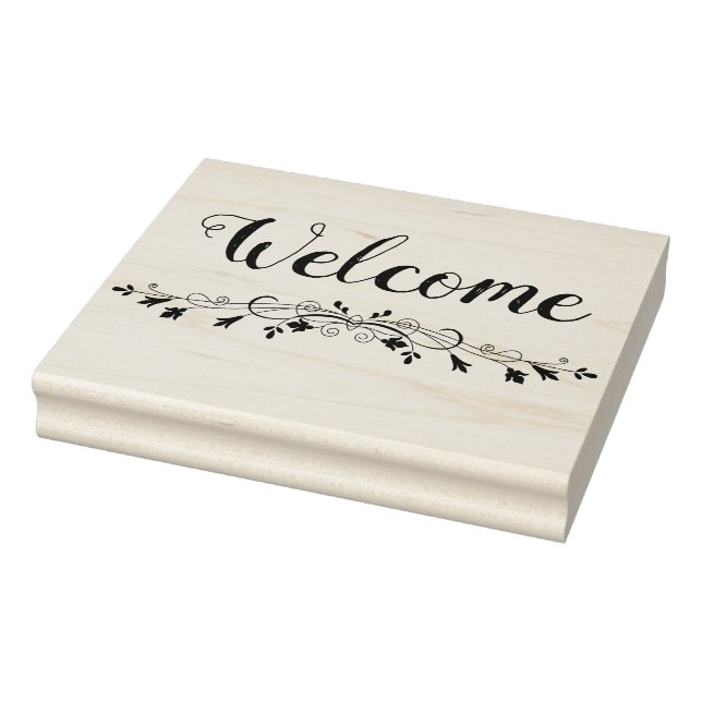 Welcome Rubber Stamp (Stamp)