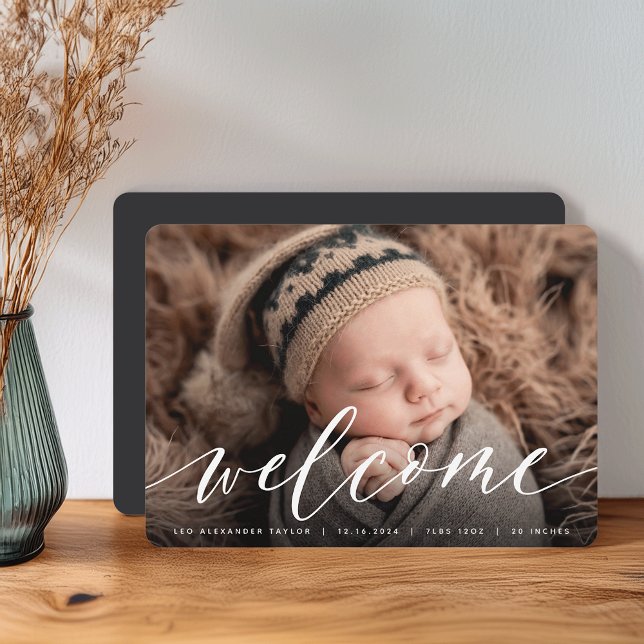 Welcome Script | Photo Birth Announcement (Creator Uploaded)