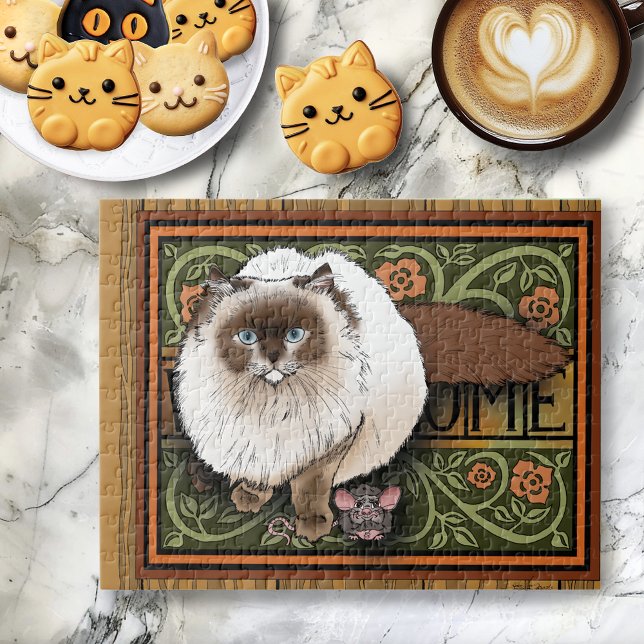 Welcome Siamese Cat Mouse Jigsaw Puzzle (Creator Uploaded)