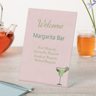 Welcome Sign Custom Text Margarita Bar