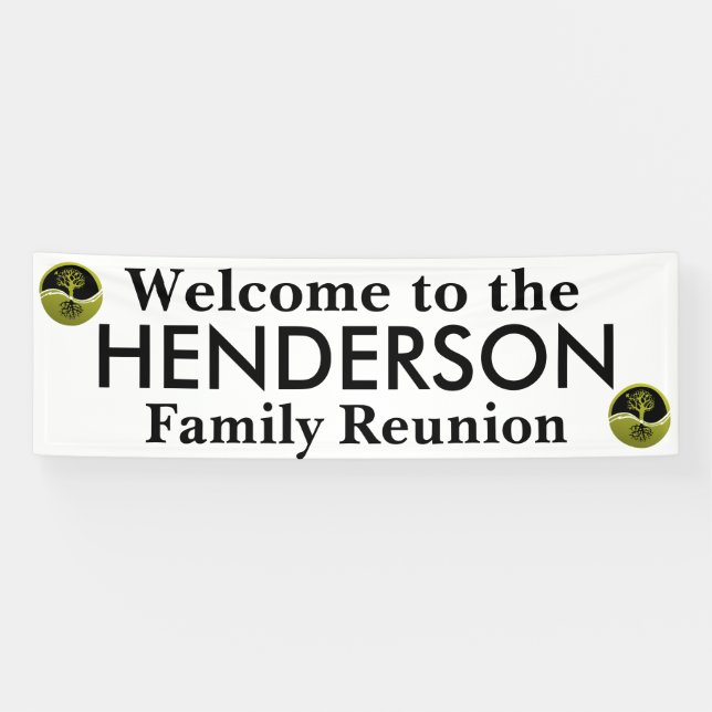Welcome Sign for Family Reunion - Customizable (Horizontal)