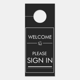 welcome sign in Real Estate Sign, door hanger