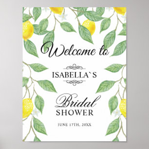 Welcome Sign   Modern Lemon Boho Bridal Shower