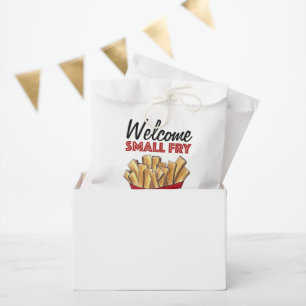 Welcome Small Fry French Fries Foodie Baby Shower Favour Bag
