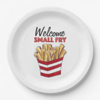 Welcome Small Fry French Fries Foodie Baby Shower