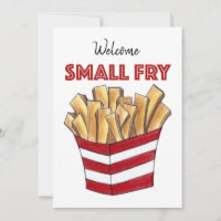 Welcome Small Fry French Fries New Baby Shower