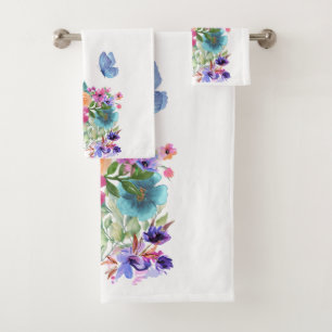 Welcome spring bath towel set