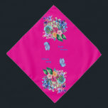 Welcome spring Pet Bandana<br><div class="desc">Celebrate the season of renewal with this vibrant watercolor floral design! This hand-painted style captures the essence of nature's beauty.</div>