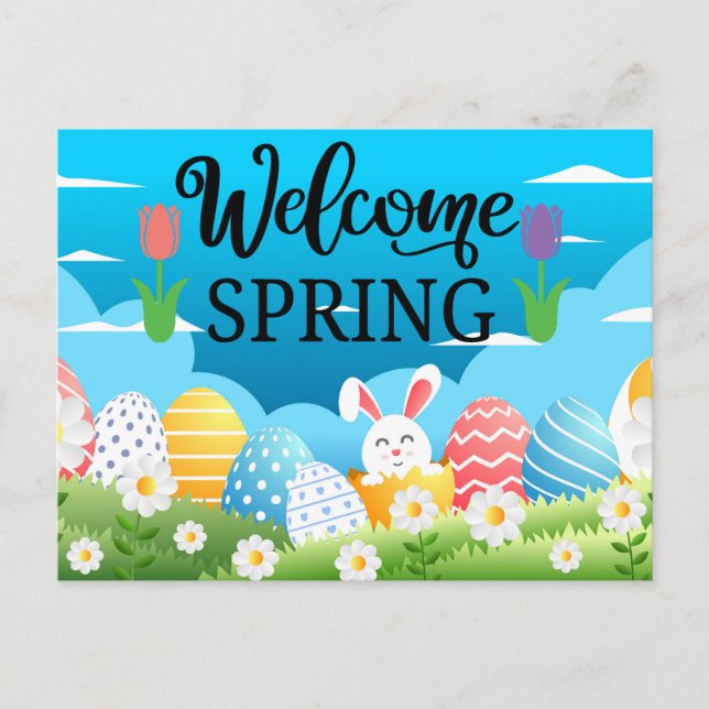 Welcome Spring  Postcard (Front)