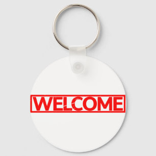Welcome Stamp Keychain