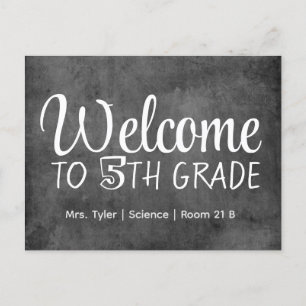 Welcome Student First Day of School Personalized Postcard