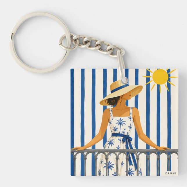 Welcome summer keychain (Front)