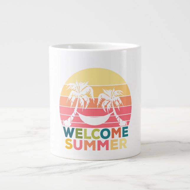 WELCOME SUMMER LARGE COFFEE MUG (Front)