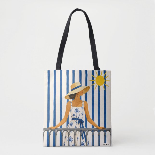 Welcome summer tote bag (Front)