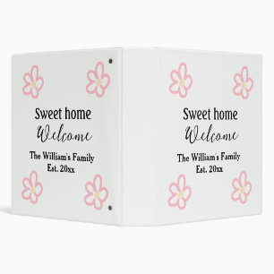 Welcome sweet home add family name year Est. Text Binder