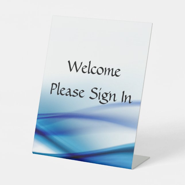 Welcome Tabletop Sign (Front)