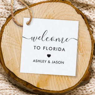 Welcome Tag, Wedding Welcome Bag Gift Tags, Kraft Favour Tags